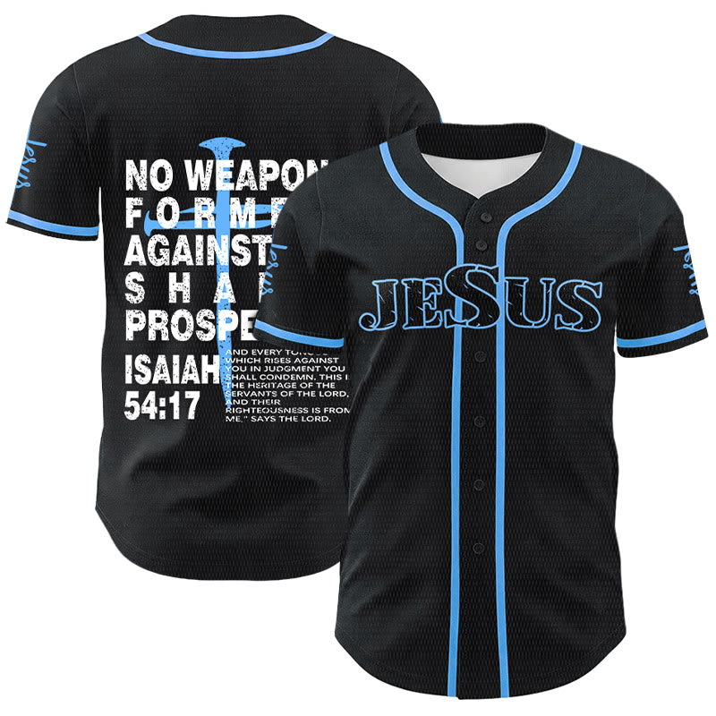 Christianartworkshop Kein gegen mich geschmiedetes Gewehr soll Erfolg haben (Baseballtrikot) - image 13