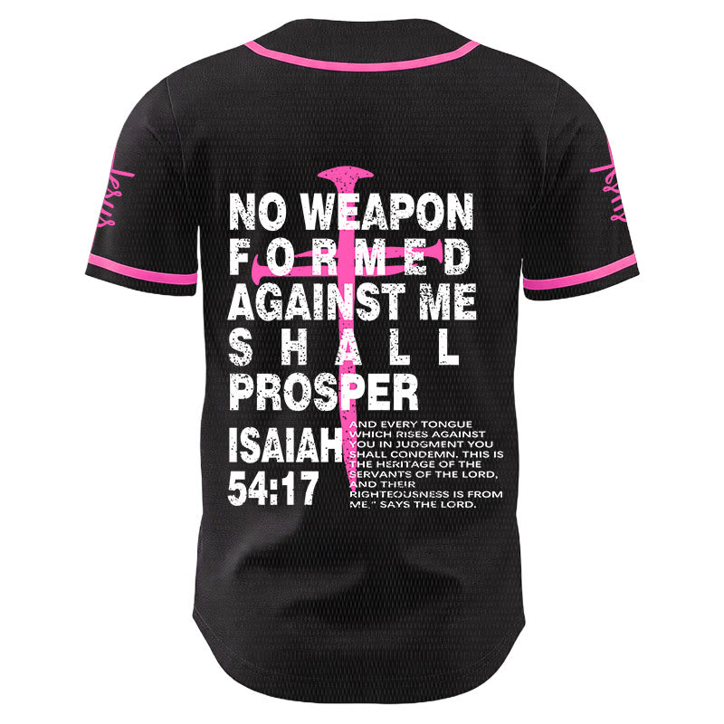 Christianartworkshop Kein gegen mich geschmiedetes Gewehr soll Erfolg haben (Baseballtrikot) - image 16