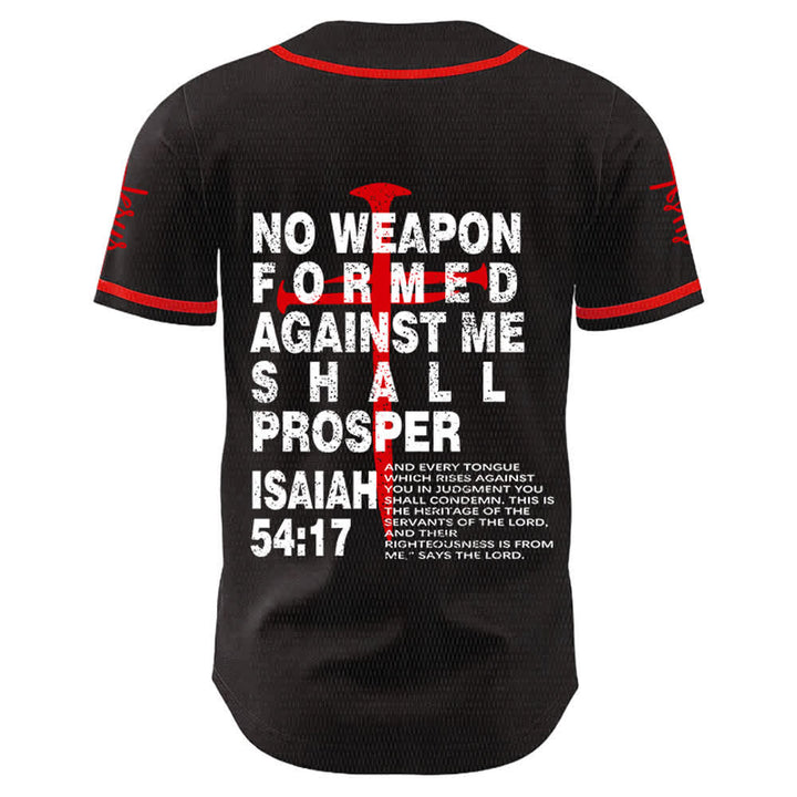 Christianartworkshop Kein gegen mich geschmiedetes Gewehr soll Erfolg haben (Baseballtrikot) - image 4
