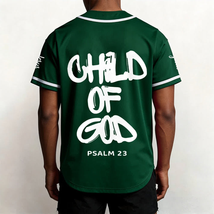 Christianartworkshop Baseballtrikot „Child Of God“ mit mehrfarbigen Kontraststreifen - image 31