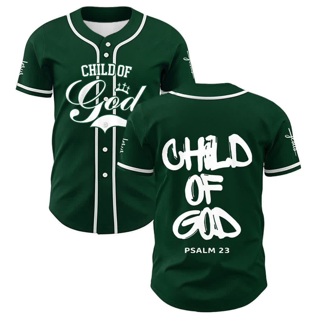 Christianartworkshop Baseballtrikot „Child Of God“ mit mehrfarbigen Kontraststreifen - image 28