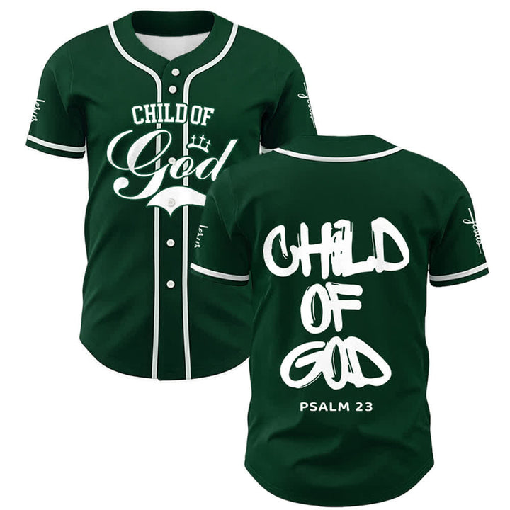 Christianartworkshop Baseballtrikot „Child Of God“ mit mehrfarbigen Kontraststreifen - image 28