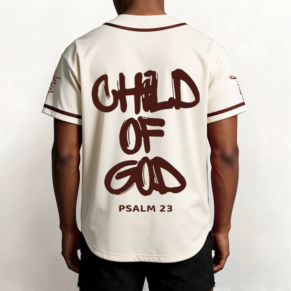 Christianartworkshop Baseballtrikot „Child Of God“ mit mehrfarbigen Kontraststreifen - image 38