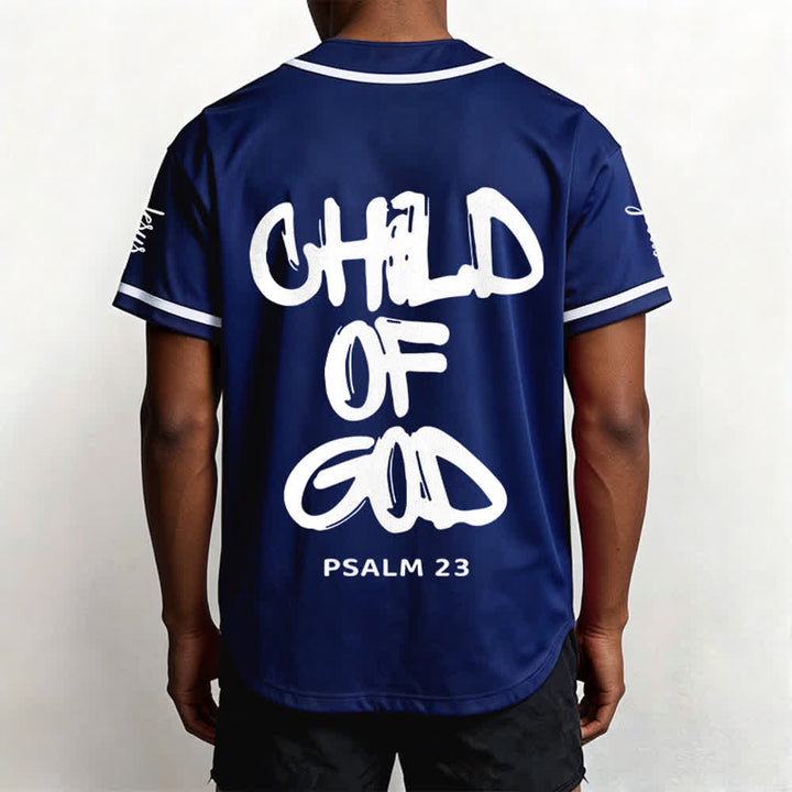 Christianartworkshop Baseballtrikot „Child Of God“ mit mehrfarbigen Kontraststreifen - image 45