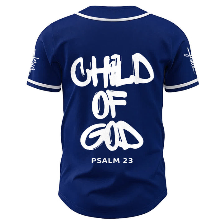Christianartworkshop Baseballtrikot „Child Of God“ mit mehrfarbigen Kontraststreifen - image 43