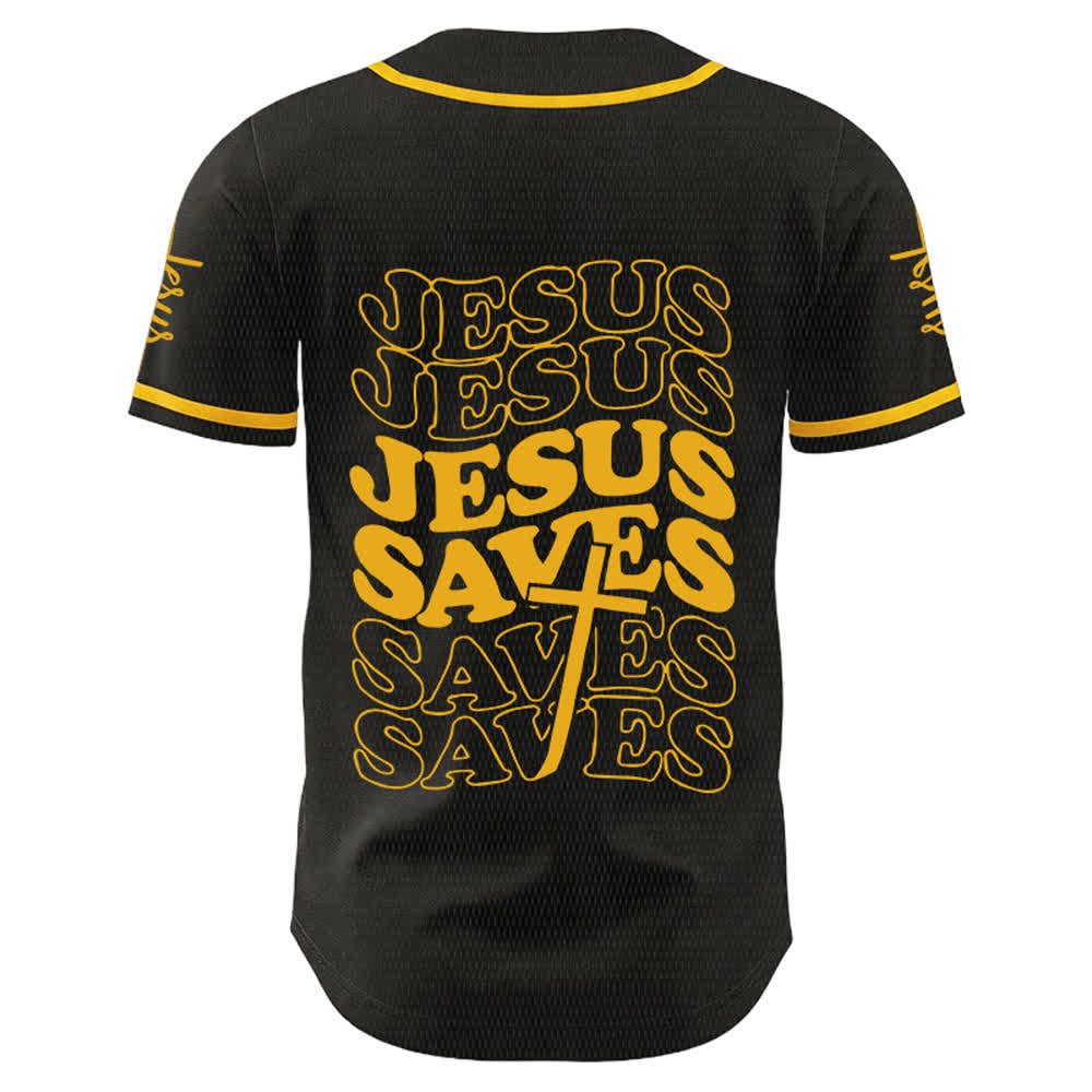 Christianartworkshop Jesus rettet Glaubensbekenntnis Unisex-Baseballtrikot - image 10