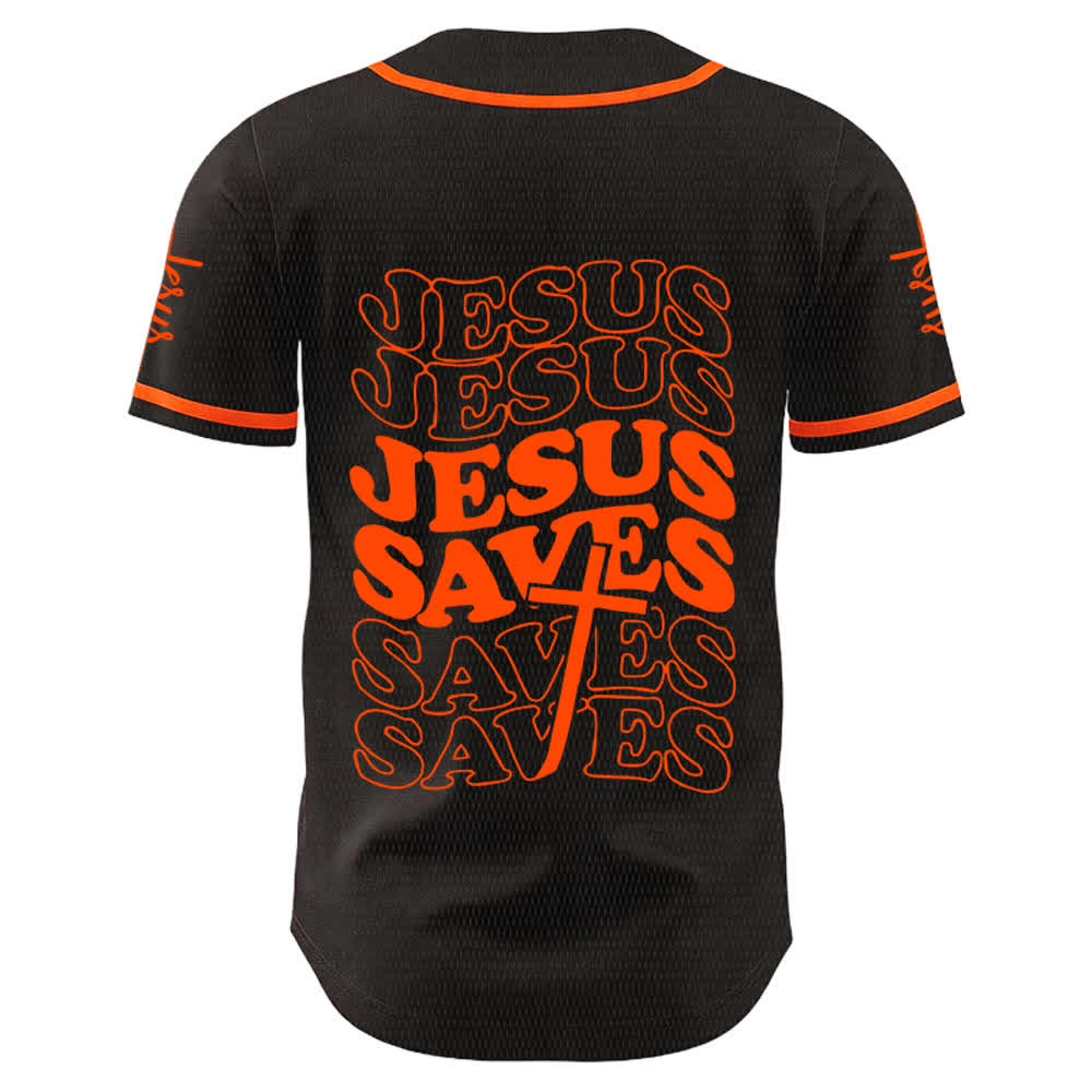 Christianartworkshop Jesus rettet Glaubensbekenntnis Unisex-Baseballtrikot - image 13