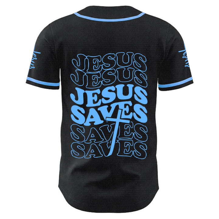 Christianartworkshop Jesus rettet Glaubensbekenntnis Unisex-Baseballtrikot - image 1