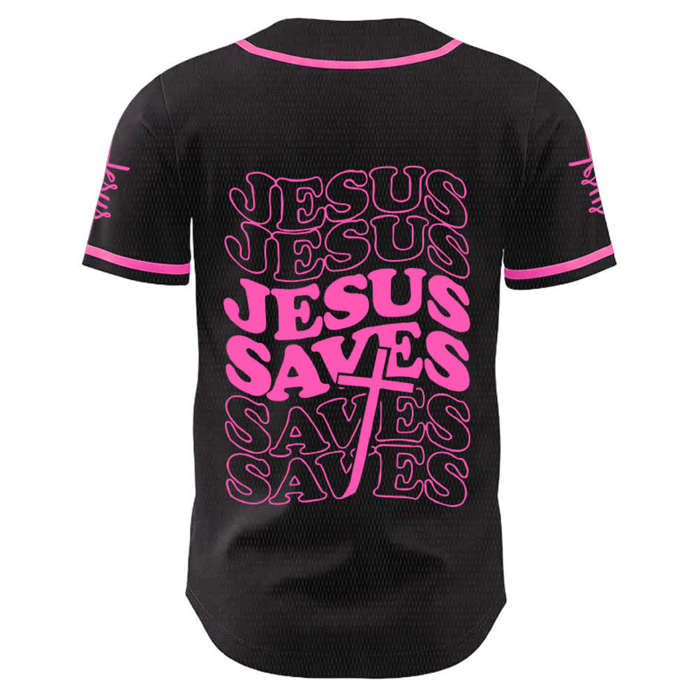 Christianartworkshop Jesus rettet Glaubensbekenntnis Unisex-Baseballtrikot - image 16