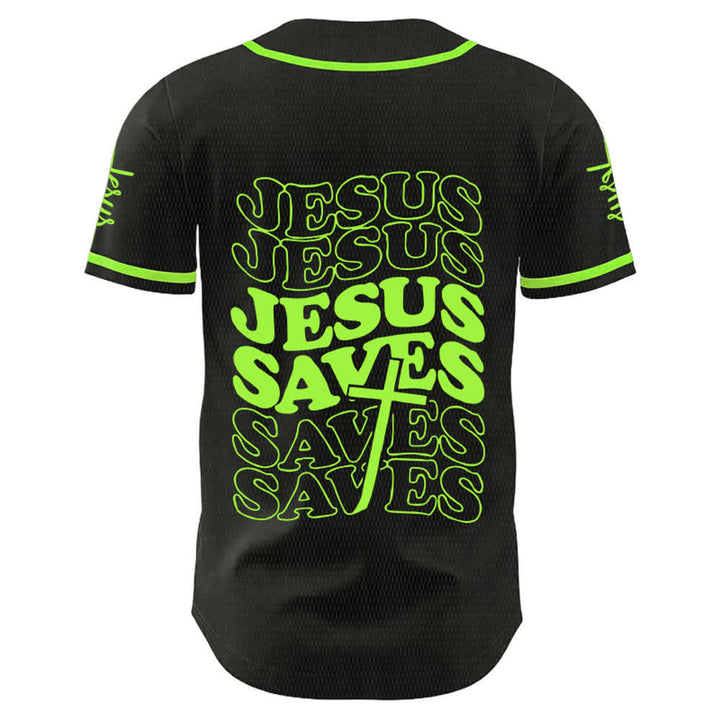 Christianartworkshop Jesus rettet Glaubensbekenntnis Unisex-Baseballtrikot - image 19