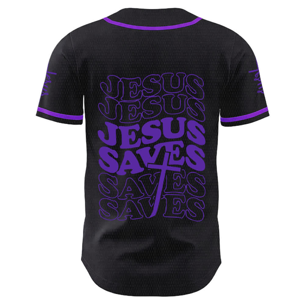 Christianartworkshop Jesus rettet Glaubensbekenntnis Unisex-Baseballtrikot - image 22