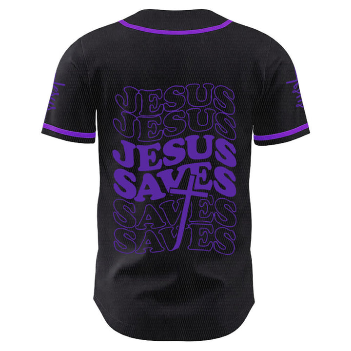 Christianartworkshop Jesus rettet Glaubensbekenntnis Unisex-Baseballtrikot - image 22