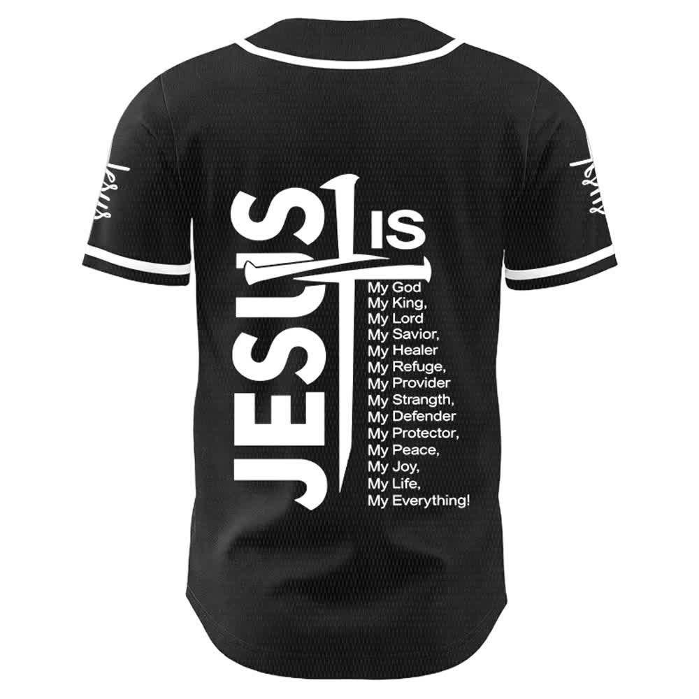 Christianartworkshop Jesus ist mein Alles Glaube Unisex Baseballtrikot - image 7