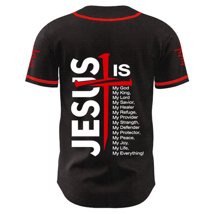 Christianartworkshop Jesus ist mein Alles Glaube Unisex Baseballtrikot - image 4