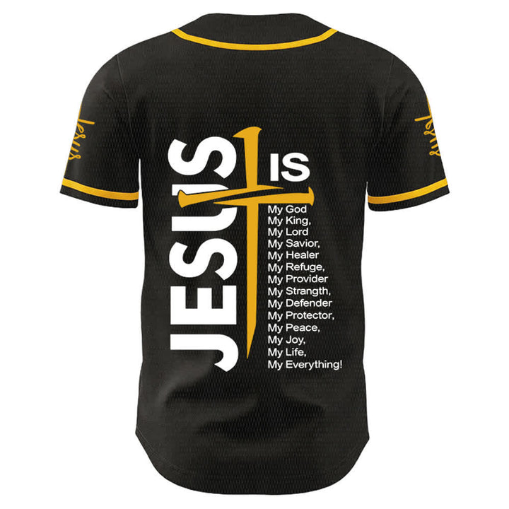 Christianartworkshop Jesus ist mein Alles Glaube Unisex Baseballtrikot - image 10