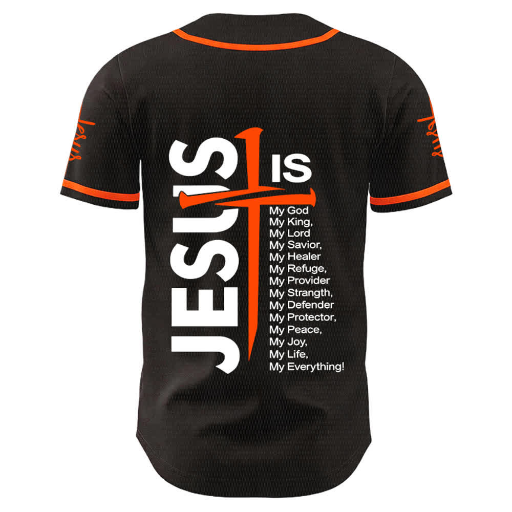 Christianartworkshop Jesus ist mein Alles Glaube Unisex Baseballtrikot - image 13