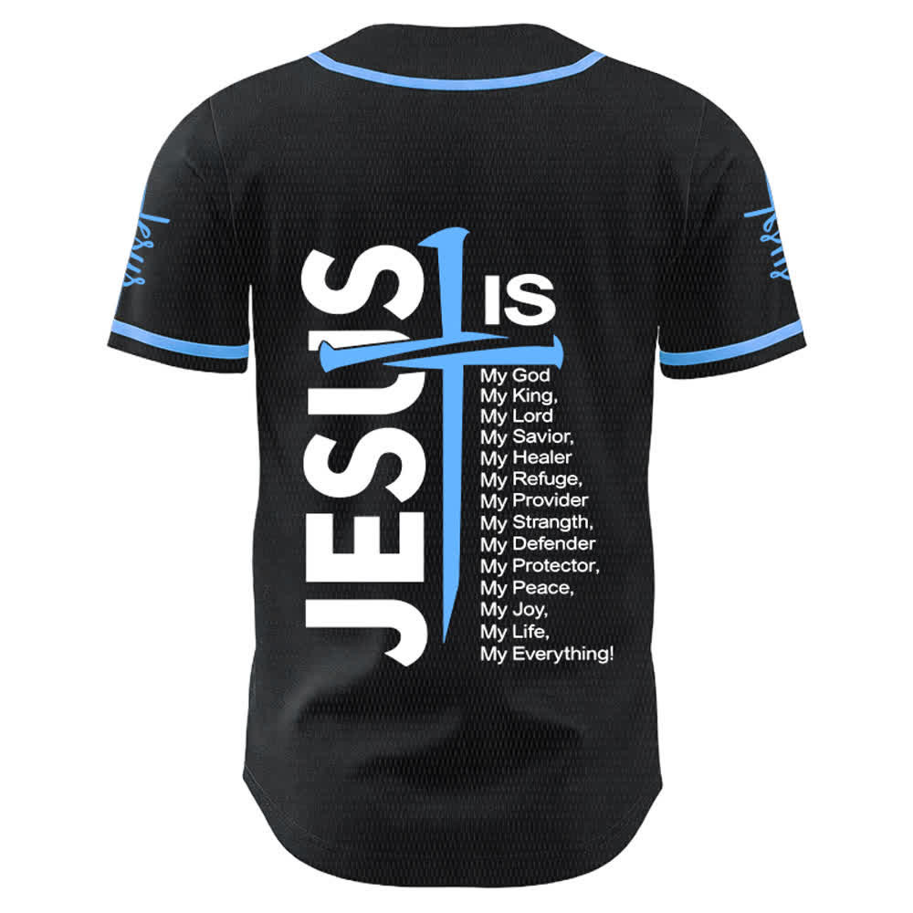 Christianartworkshop Jesus ist mein Alles Glaube Unisex Baseballtrikot - image 1