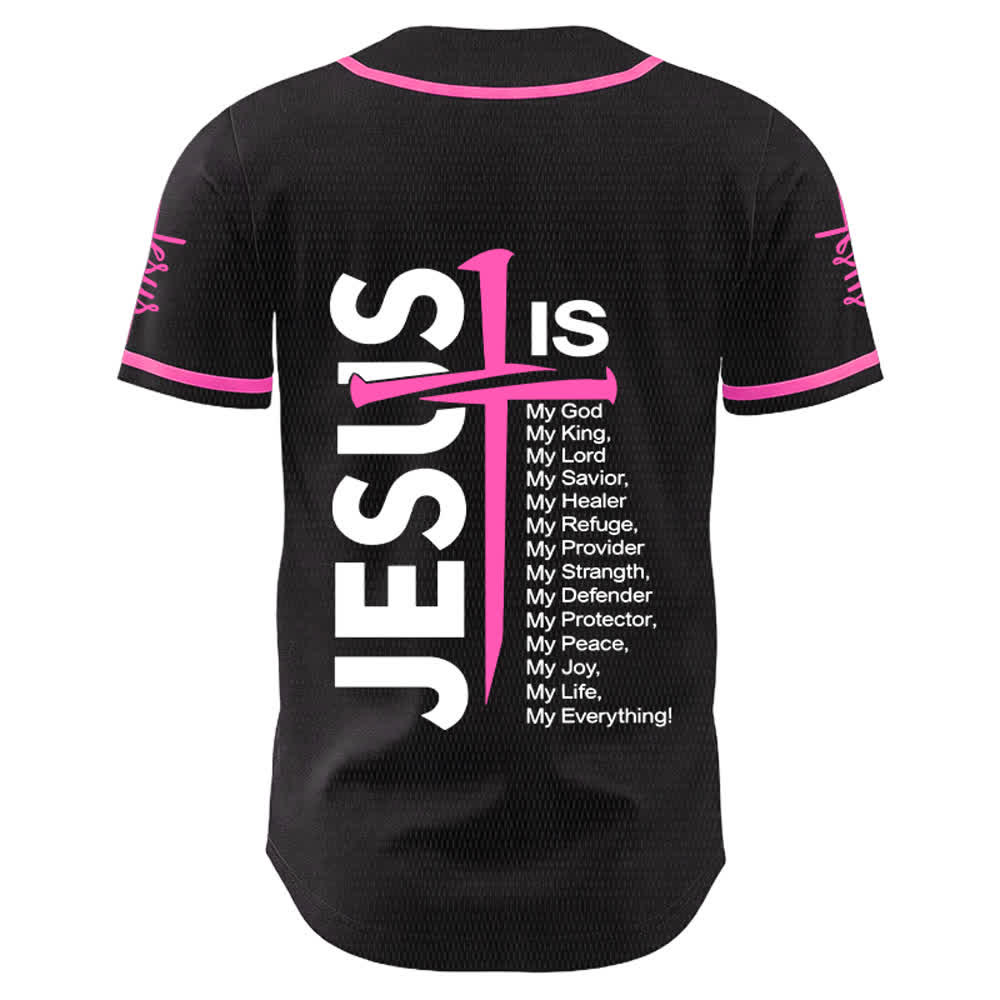 Christianartworkshop Jesus ist mein Alles Glaube Unisex Baseballtrikot - image 16