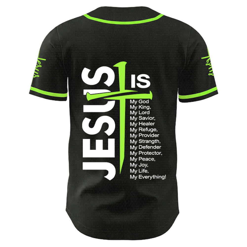Christianartworkshop Jesus ist mein Alles Glaube Unisex Baseballtrikot - image 19