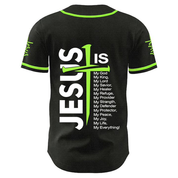Christianartworkshop Jesus ist mein Alles Glaube Unisex Baseballtrikot - image 19