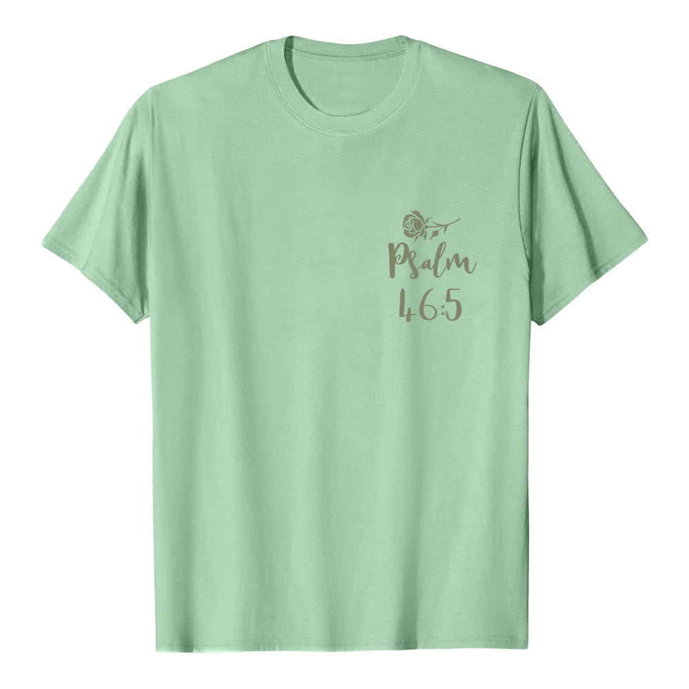 Christianartworkshop Klassisches T-Shirt mit doppelseitigem Aufdruck „Gott ist in ihr“ (Psalm 46,5) - image 11