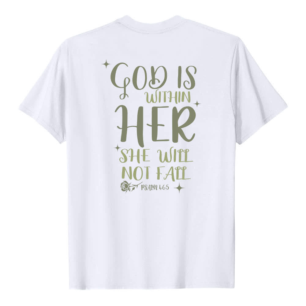 Christianartworkshop Klassisches T-Shirt mit doppelseitigem Aufdruck „Gott ist in ihr“ (Psalm 46,5) - image 16