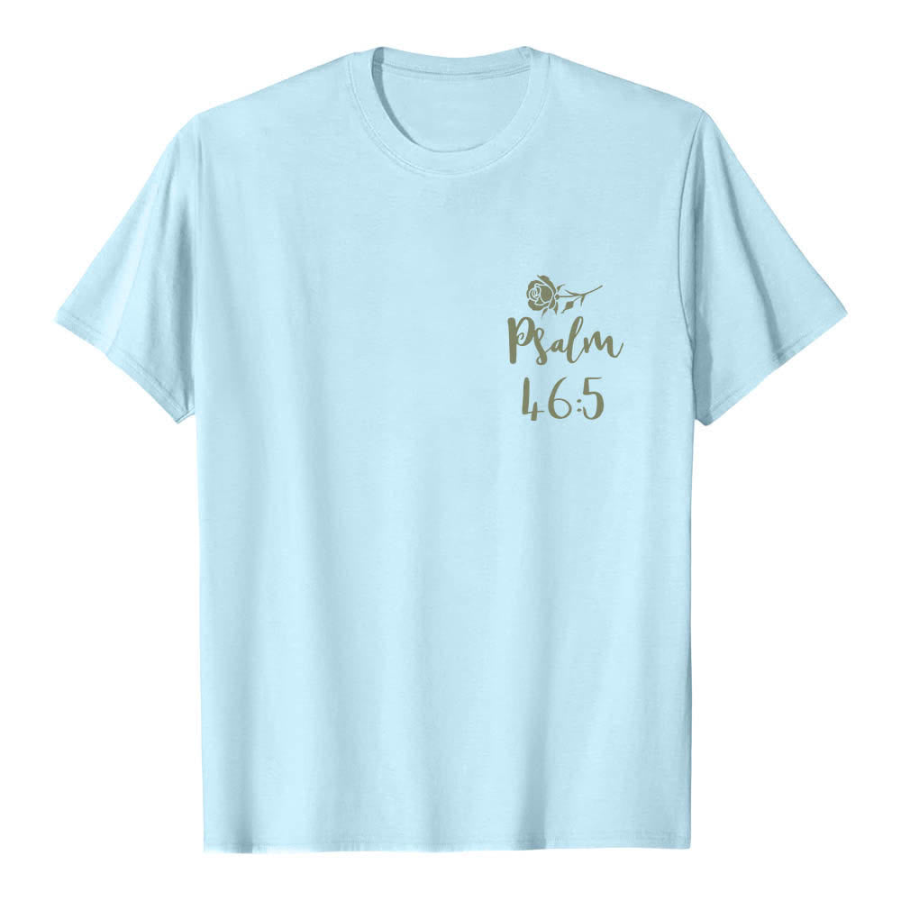 Christianartworkshop Klassisches T-Shirt mit doppelseitigem Aufdruck „Gott ist in ihr“ (Psalm 46,5) - image 5