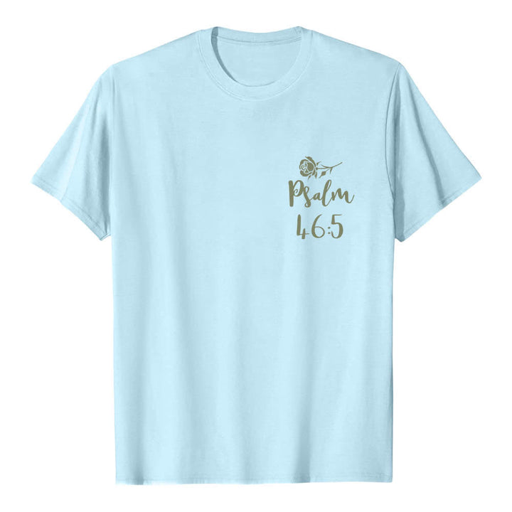 Christianartworkshop Klassisches T-Shirt mit doppelseitigem Aufdruck „Gott ist in ihr“ (Psalm 46,5) - image 5