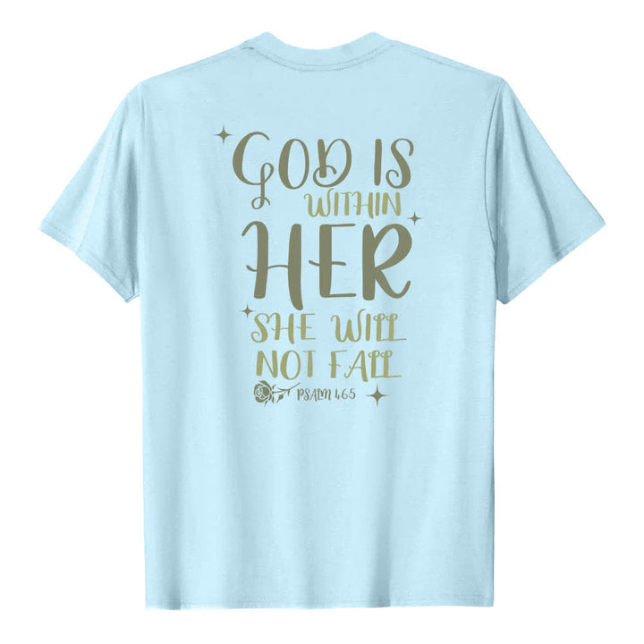 Christianartworkshop Klassisches T-Shirt mit doppelseitigem Aufdruck „Gott ist in ihr“ (Psalm 46,5) - image 4