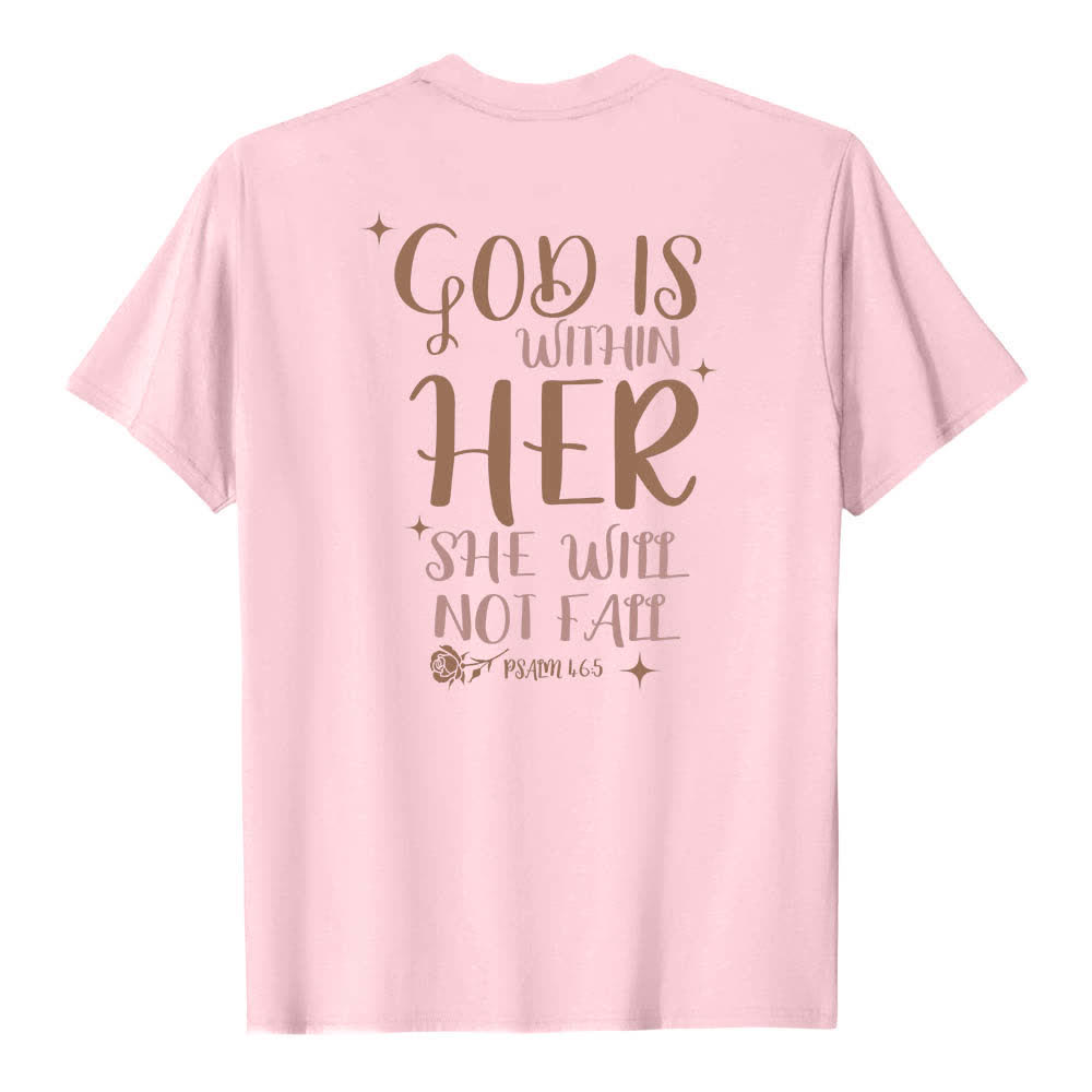 Christianartworkshop Klassisches T-Shirt mit doppelseitigem Aufdruck „Gott ist in ihr“ (Psalm 46,5) - image 13
