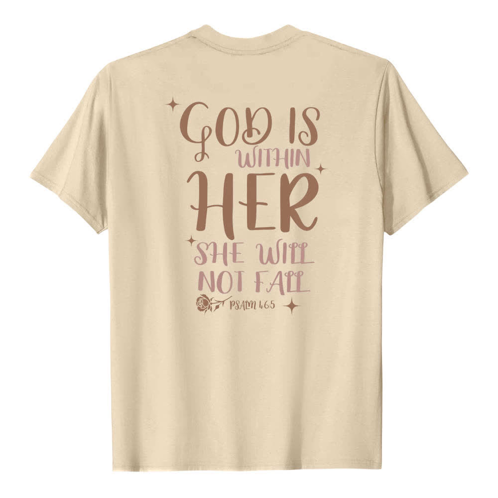 Christianartworkshop Klassisches T-Shirt mit doppelseitigem Aufdruck „Gott ist in ihr“ (Psalm 46,5) - image 19
