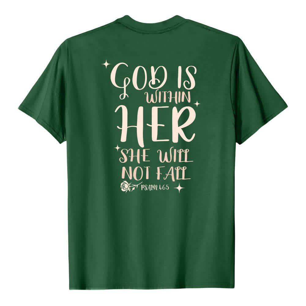 Christianartworkshop Klassisches T-Shirt mit doppelseitigem Aufdruck „Gott ist in ihr“ (Psalm 46,5) - image 25