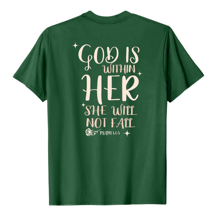 Christianartworkshop Klassisches T-Shirt mit doppelseitigem Aufdruck „Gott ist in ihr“ (Psalm 46,5) - image 25