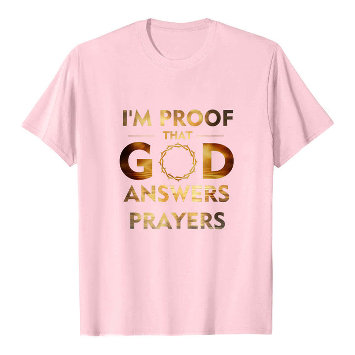 Christianartworkshop Klassisches T-Shirt mit doppelseitigem Aufdruck: „Ich bin der Beweis, dass Gott Gebete erhört“. - image 22