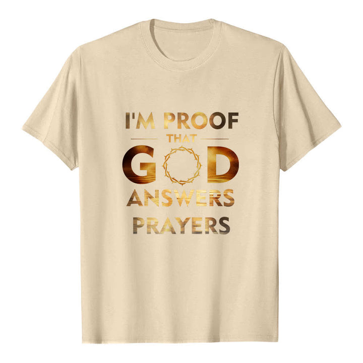 Christianartworkshop Klassisches T-Shirt mit doppelseitigem Aufdruck: „Ich bin der Beweis, dass Gott Gebete erhört“. - image 1