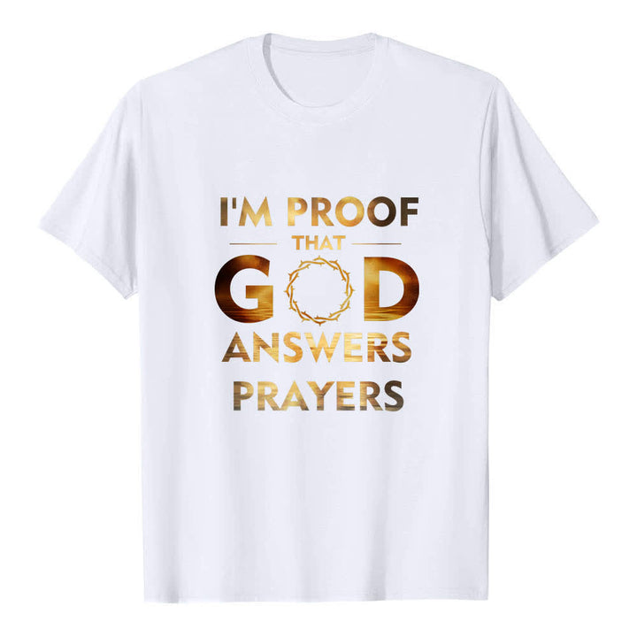Christianartworkshop Klassisches T-Shirt mit doppelseitigem Aufdruck: „Ich bin der Beweis, dass Gott Gebete erhört“. - image 25