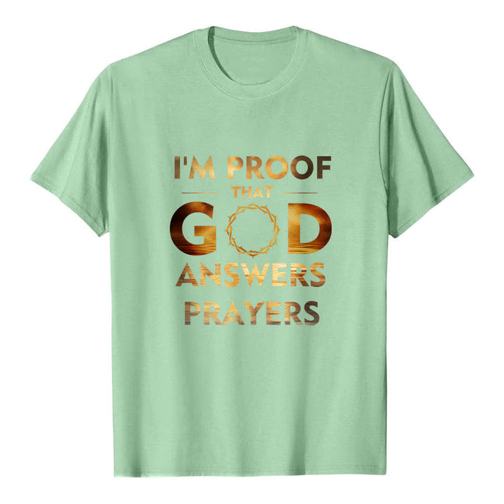 Christianartworkshop Klassisches T-Shirt mit doppelseitigem Aufdruck: „Ich bin der Beweis, dass Gott Gebete erhört“. - image 19