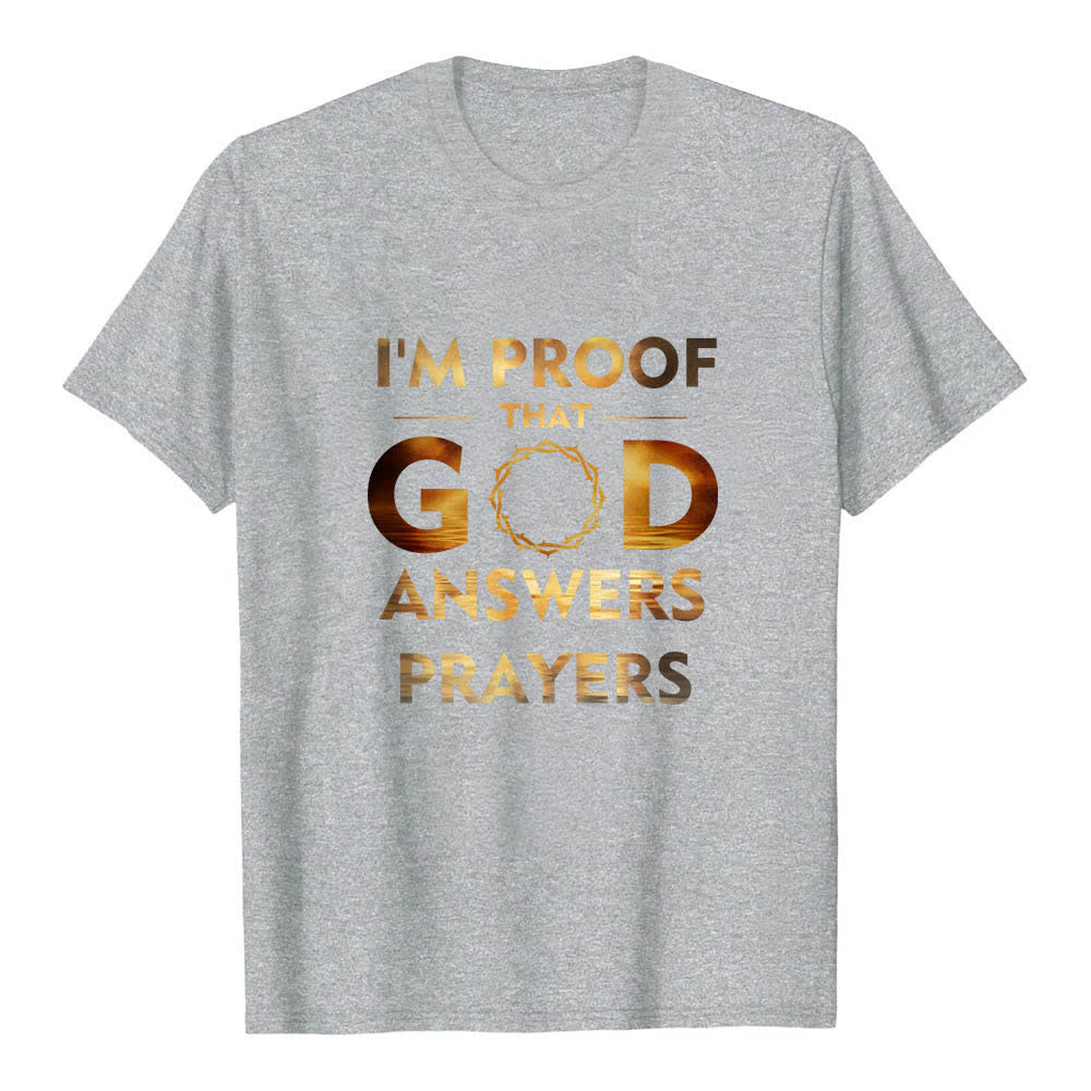 Christianartworkshop Klassisches T-Shirt mit doppelseitigem Aufdruck: „Ich bin der Beweis, dass Gott Gebete erhört“. - image 4