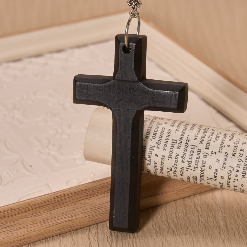 Christianartworkshop Cowboyhut-Kompass-Anhänger aus Holz mit Kreuzmotiv: Zeitloses Symbol beständiger himmlischer Führung - image 5