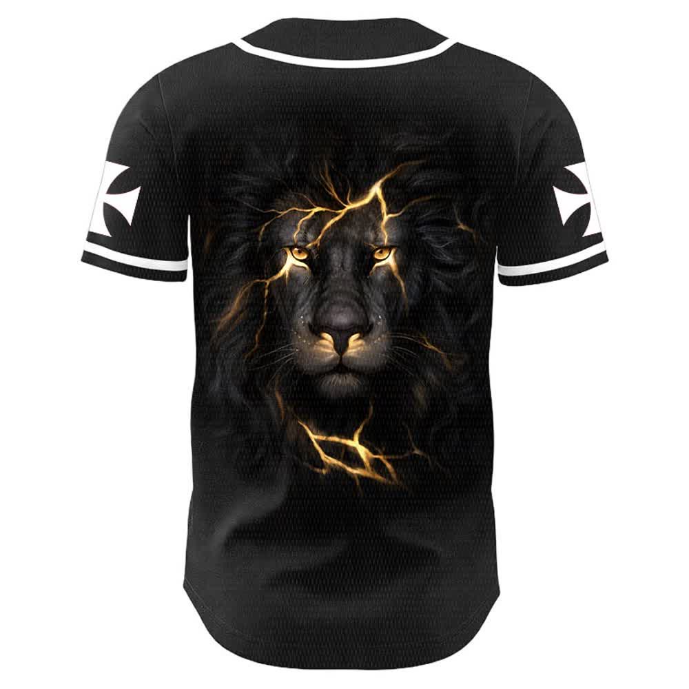 Christianartworkshop Jesus Highway To Heaven Lion Of Judah Unisex Baseballtrikot - image 4