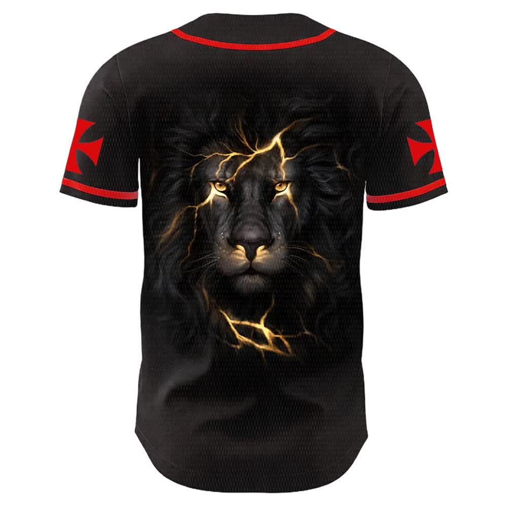Christianartworkshop Jesus Highway To Heaven Lion Of Judah Unisex Baseballtrikot - image 7
