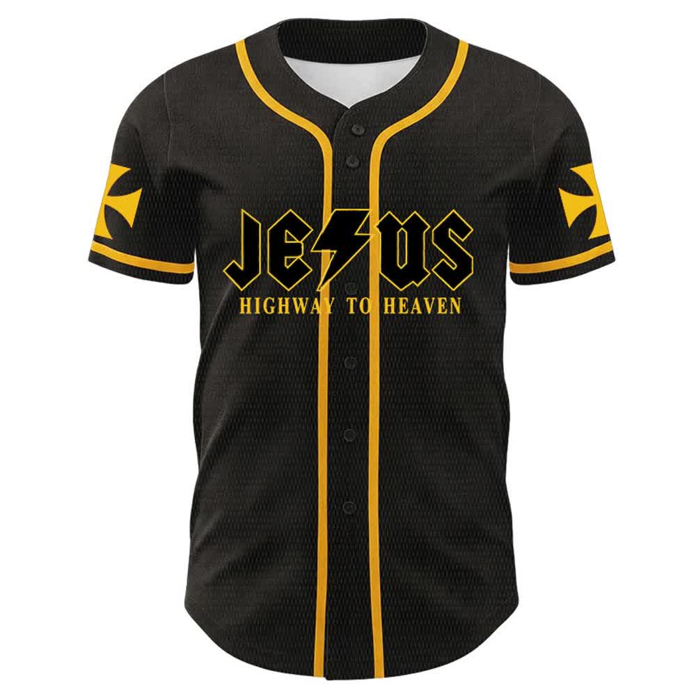 Christianartworkshop Jesus Highway To Heaven Lion Of Judah Unisex Baseballtrikot - image 2