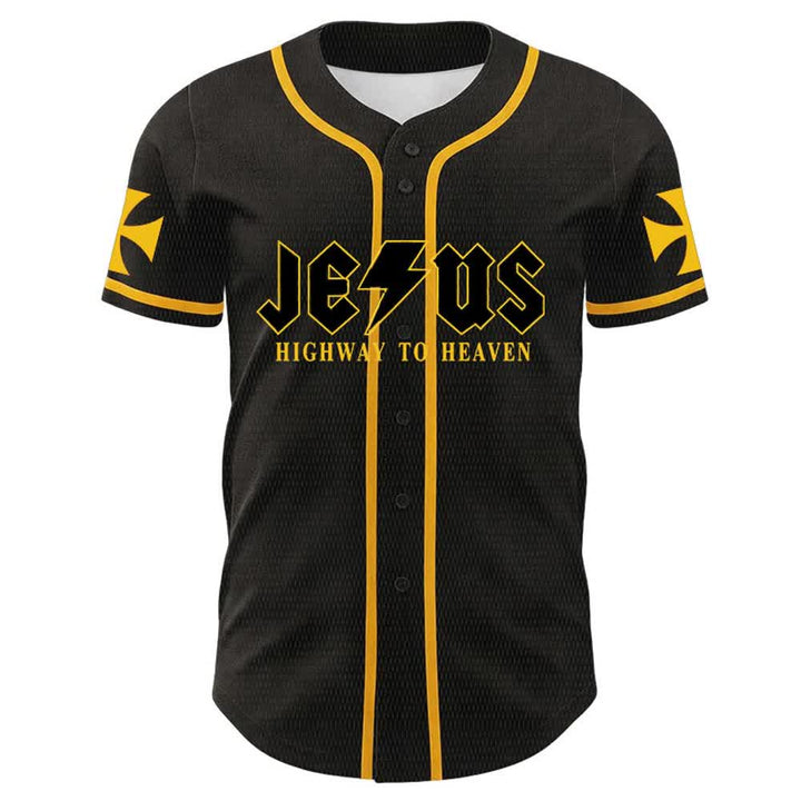 Christianartworkshop Jesus Highway To Heaven Lion Of Judah Unisex Baseballtrikot - image 2