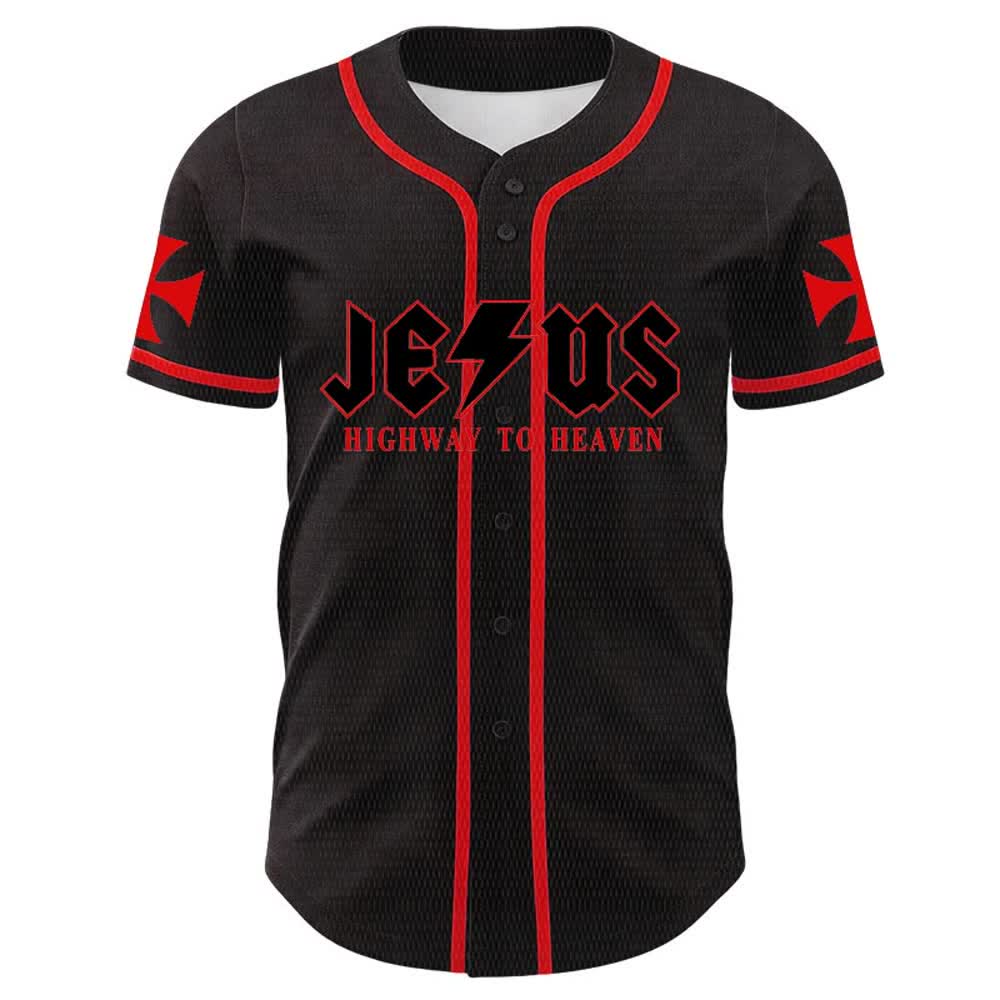 Christianartworkshop Jesus Highway To Heaven Lion Of Judah Unisex Baseballtrikot - image 8
