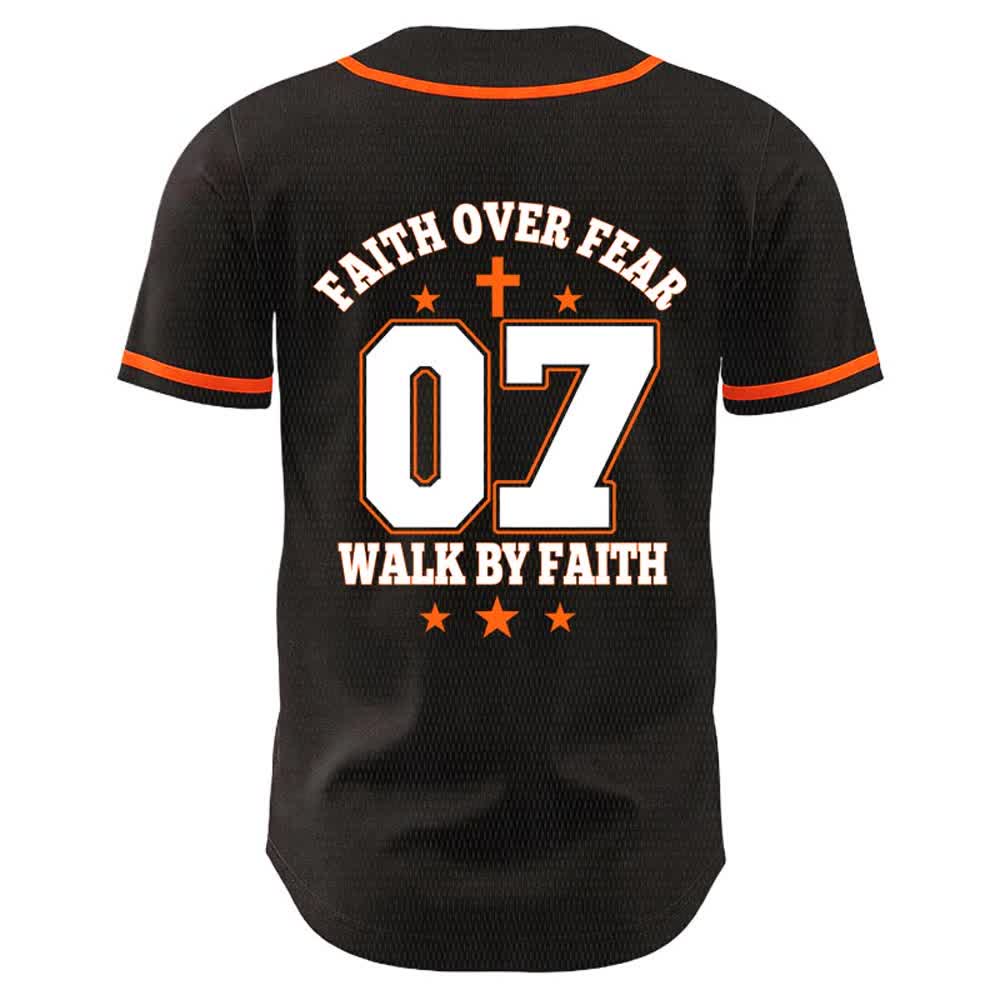 Christianartworkshop Glaube statt Angst – Geh an der Angst vorbei – Nummer 07 Taubenkreuz Unisex-Baseballtrikot - image 11
