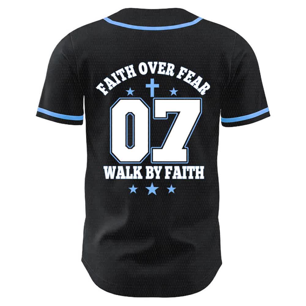 Christianartworkshop Glaube statt Angst – Geh an der Angst vorbei – Nummer 07 Taubenkreuz Unisex-Baseballtrikot - image 14