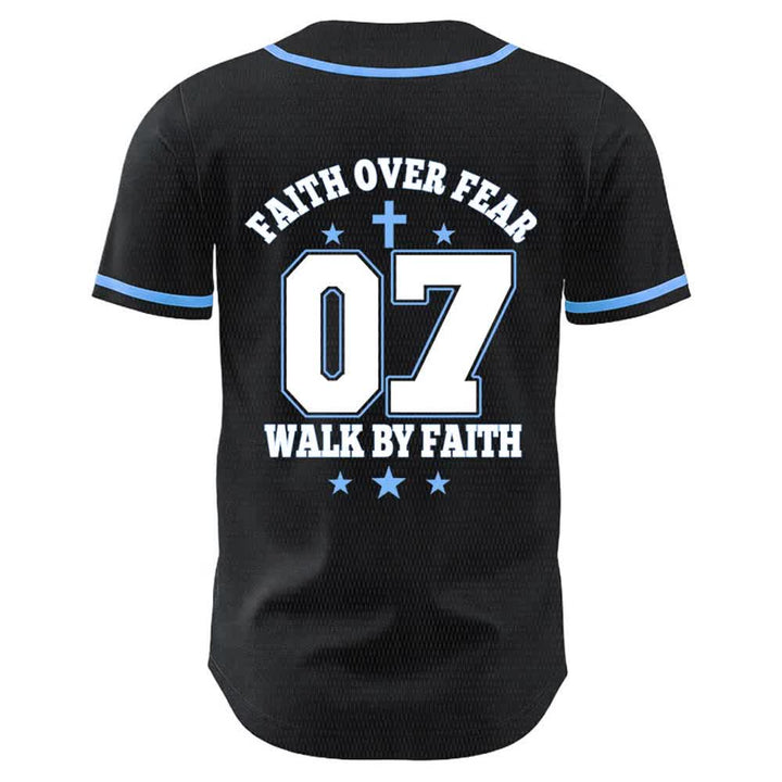 Christianartworkshop Glaube statt Angst – Geh an der Angst vorbei – Nummer 07 Taubenkreuz Unisex-Baseballtrikot - image 14
