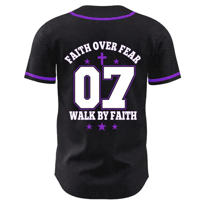Christianartworkshop Glaube statt Angst – Geh an der Angst vorbei – Nummer 07 Taubenkreuz Unisex-Baseballtrikot - image 20