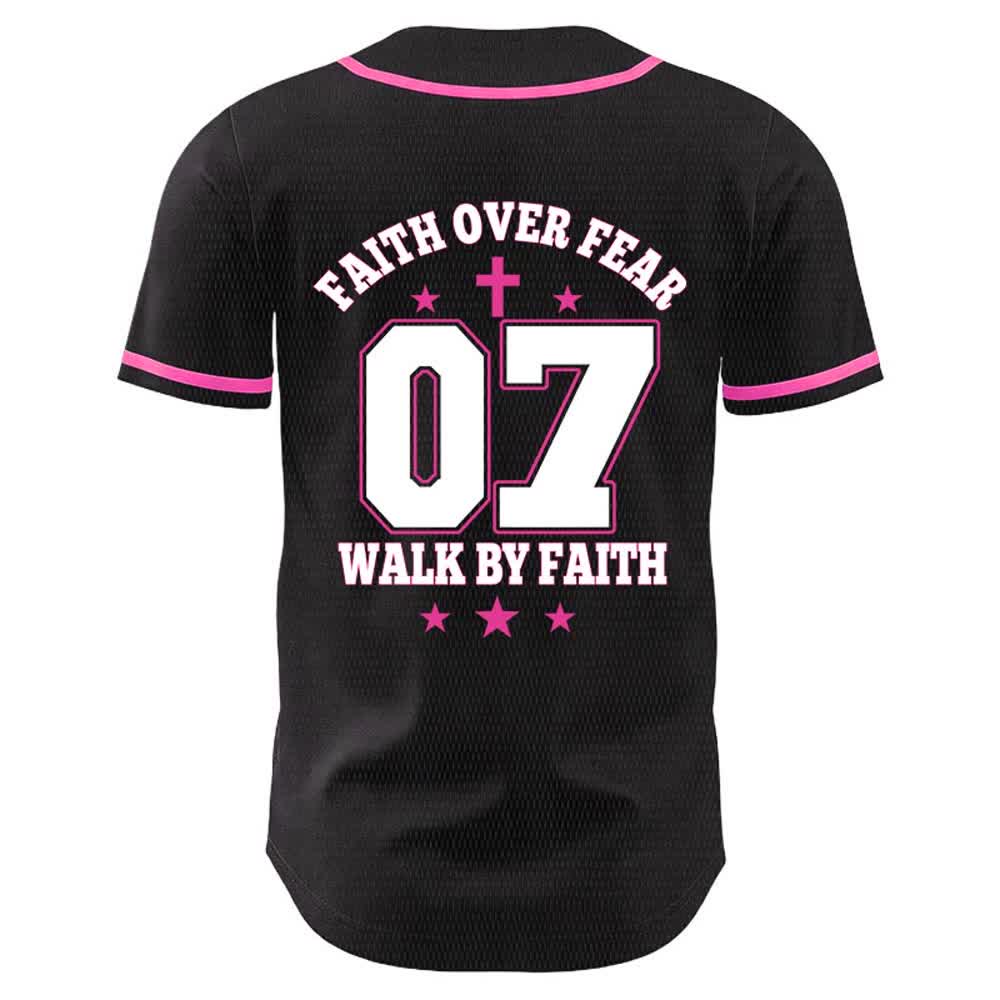 Christianartworkshop Glaube statt Angst – Geh an der Angst vorbei – Nummer 07 Taubenkreuz Unisex-Baseballtrikot - image 23