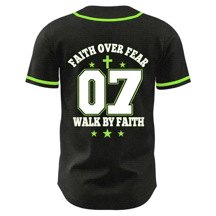 Christianartworkshop Glaube statt Angst – Geh an der Angst vorbei – Nummer 07 Taubenkreuz Unisex-Baseballtrikot - image 17